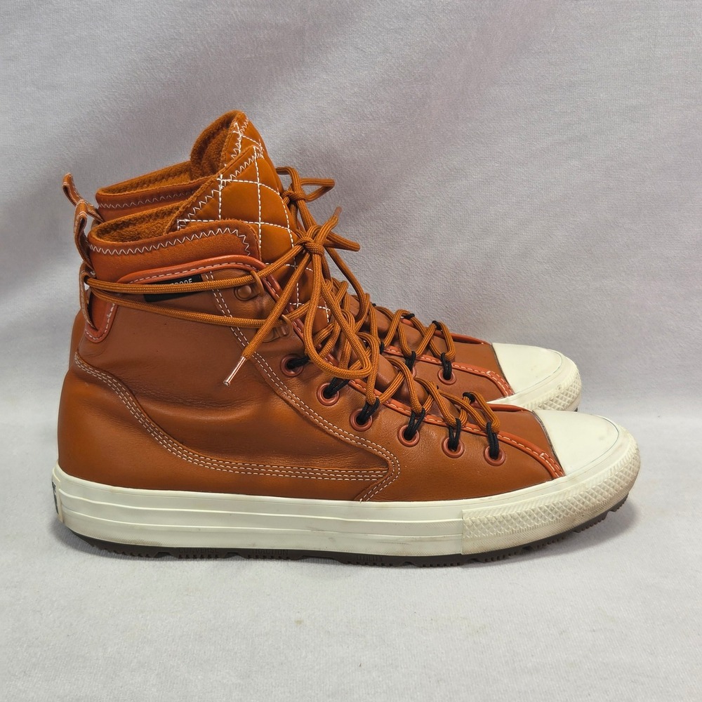 Converse Chuck Taylor All Star Terrain High Top Monarch Orange Fleece Lined 10 - Picture 3 of 9